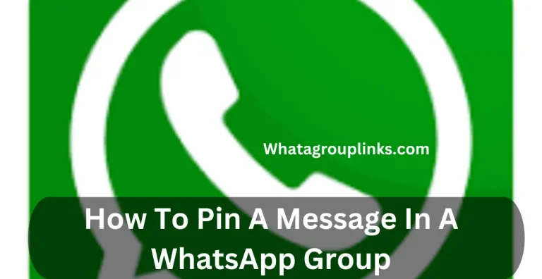 How To Pin A Message In WhatsApp